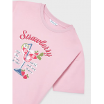 Mayoral Μπλούζα κοντομάνικη σχέδιο Ροζ 26-06011-015