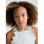 Mayoral Μπλούζα με λεπτομέρειες λουλούδια  Λευκό 26-06015-019
