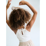 Mayoral Μπλούζα με λεπτομέρειες λουλούδια  Λευκό 26-06015-019