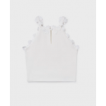 Mayoral Μπλούζα με λεπτομέρειες λουλούδια  Λευκό 26-06015-019