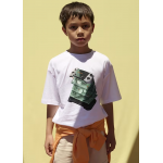 Mayoral Μπλουζα κοντομανικη σταμπα Λευκό 26-06033-019