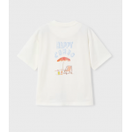 Boston Μπλούζα κοντ/κη Κρεμ 26-06043-301