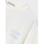 Boston Μπλούζα κοντ/κη Κρεμ 26-06043-301