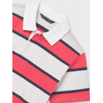 Mayoral Πόλο Ριγέ κοντομάνικο Κόκκινο 26-06167-091