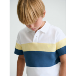 Mayoral Πόλο κοντομάνικο Λευκό-Λεμόνι 26-06168-095