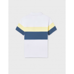 Mayoral Πόλο κοντομάνικο Λευκό-Λεμόνι 26-06168-095