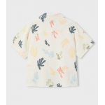 Boston Πουκάμισο κοντ/κο μακό σταμπωτό Κρεμ 26-06178-301