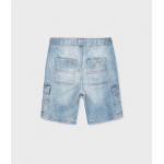 Mayoral Βερμούδα denim cargo Τζιν ανοιχτό 26-06218-033