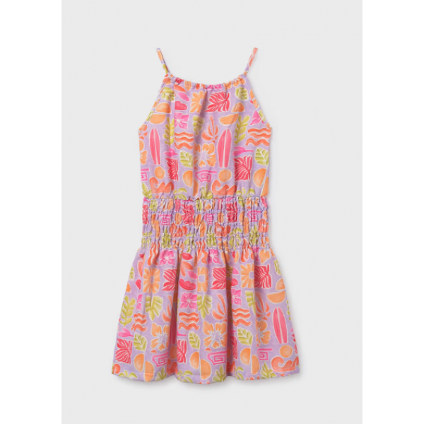 Mayoral Φ΄όρεμα στάμπα τιράντες Λιλά 26-06917-047