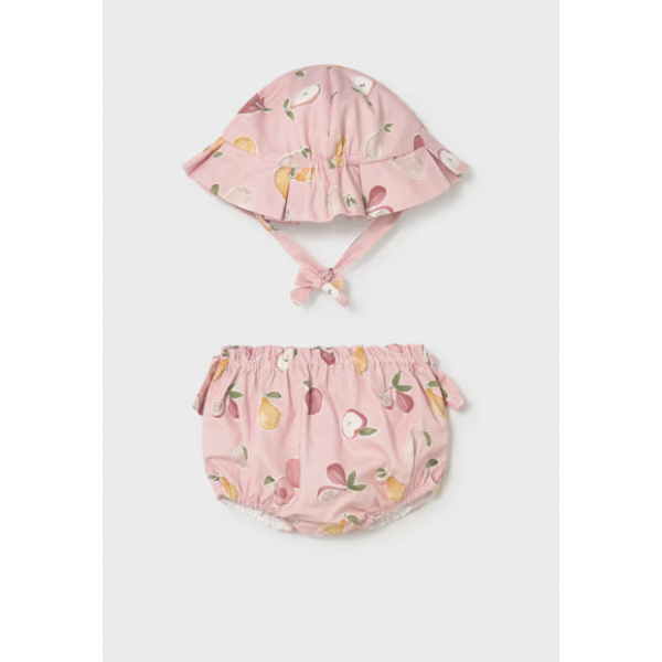 Mayoral Σετ καπέλο και βρακάκι Ροζέ 26-09004-027