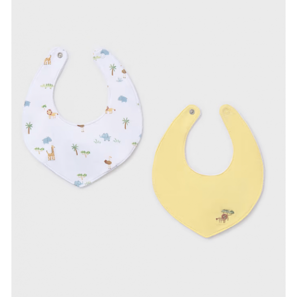 Mayoral Σετ 2 σαλιάρες Κίτρινο 26-09073-035