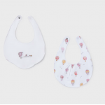 Mayoral Σετ 2 σαλιάρες Λευκό 26-09077-045