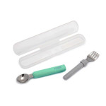 Melii Spork On the Go (σε θήκη) – Mint/Grey MEL11250 Melii Spork On the Go (σε θήκη) – Mint/Grey MEL11250