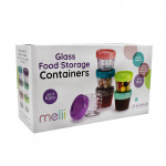 Melii Γυάλινα δοχεία φαγητού 6τμχ. 118ml MEL16600 Melii Γυάλινα δοχεία φαγητού 6τμχ. 118ml MEL16600