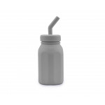 Melii Μπουκάλι Σιλικόνης Με Καλαμάκι 230ml Γκρι MEL20520 Melii Μπουκάλι Σιλικόνης Με Καλαμάκι 230ml Γκρι MEL20520