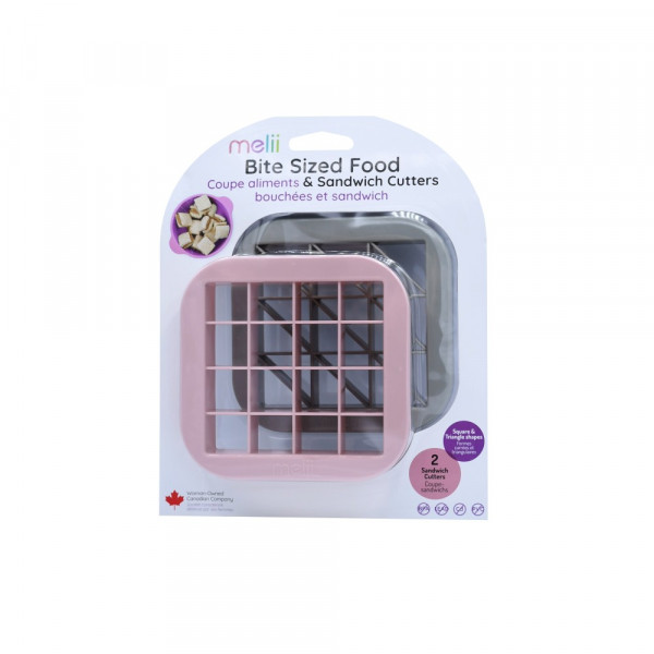 Melii – Sandwhich Cutters Pink & Grey MEL24100