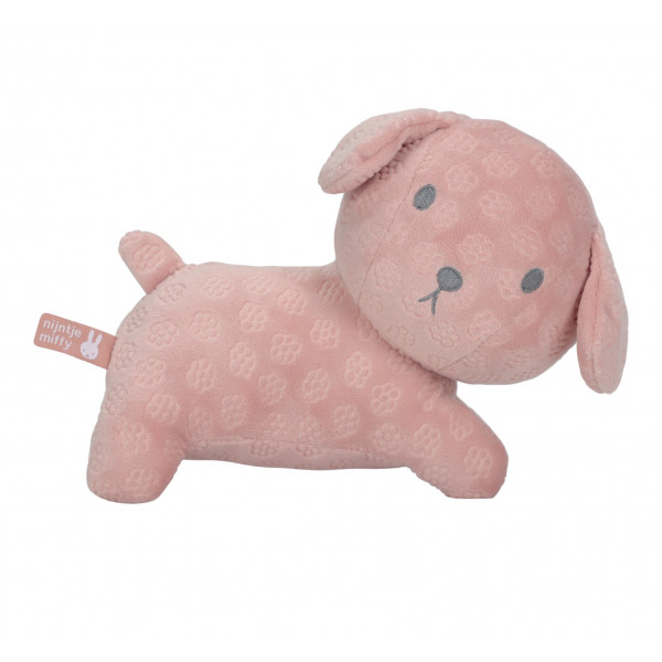 Miffy Λούτρινο Σκυλάκι Από Βελουτέ Ύφασμα 25cm Ροζ Miffy 47-3897