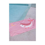Monnëka Πετσέτα Θαλάσσης 160x90cm Pink Whale  61-93518