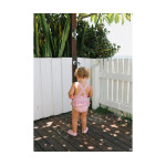 Monnëka Ολόσωμο Μαγιό με Προστασία από τον Ήλιο 3-4 Ετών Pink Whale 61-93572/3