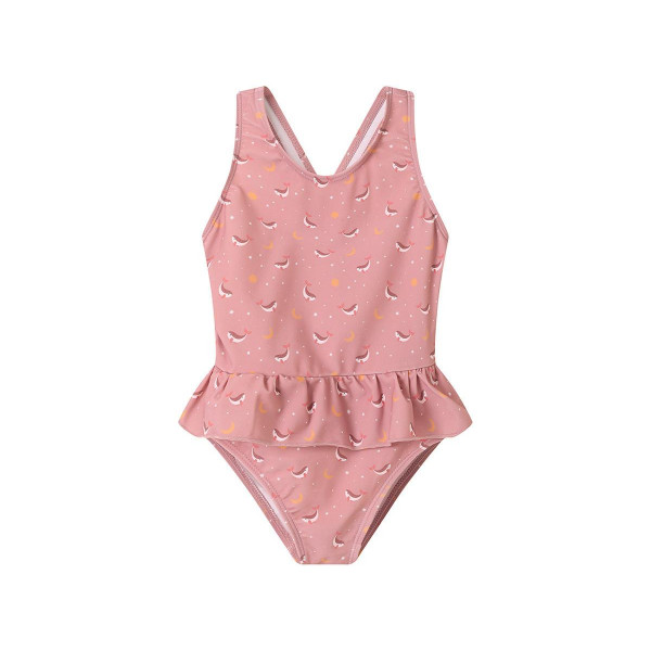Monnëka Ολόσωμο Μαγιό με Προστασία από τον Ήλιο 2-3 Ετών Pink Whale 61-93572/2