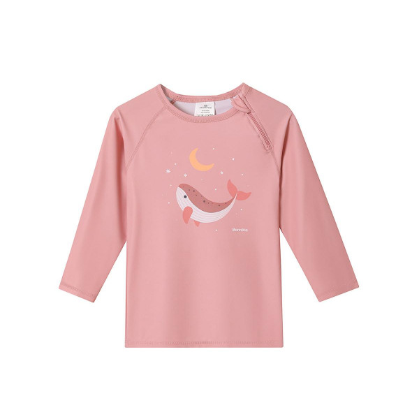 Monnëka Μπλούζα Αντιηλιακής Προστασίας Μακρύ Μανίκι 1-2 Ετών Pink Whale 61-98291/2