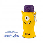 NAVA Μπουκάλι νερού σιλικόνης κίτρινο monster "We Care" 500ml 10-006-015