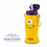 NAVA Μπουκάλι νερού σιλικόνης κίτρινο monster "We Care" 500ml 10-006-015