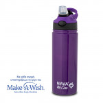NAVA Θερμός μπουκάλι ανοξείδωτο "We Care" μωβ 500ml 10-016-052