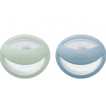 NUK Πιπίλα Σιλικόνης με Θήκη Perfect Match 0-6μηνών Green Blue 2τμχ 175.338