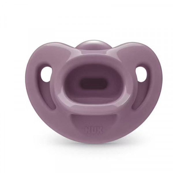 NUK Πιπίλα Σιλικόνης με Θήκη First Choice Soft 0-6μηνών Ροζ 175.376roz