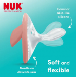 NUK Πιπίλα Σιλικόνης με Θήκη Perfect Match 0-6μηνών Κόκκινο Μπεζ 2τμχ 175.339