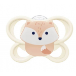 NUK Πιπίλα Σιλικόνης perfect match air με Θήκη 0-6m Αλεπού 175.347