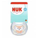 NUK Πιπίλα Σιλικόνης perfect match air με Θήκη 0-6m Αλεπού 175.347