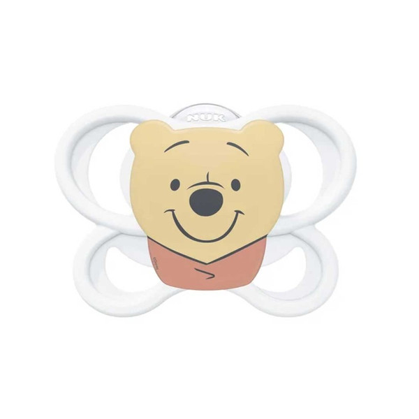 NUK Πιπίλα Σιλικόνης με Θήκη Perfect Match Air Disney Winnie The Pooh 0-6 Μηνών 175.361