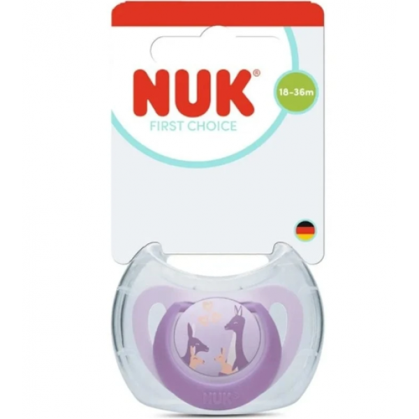 NUK Πιπίλα Σιλικόνης Perfect Match Air Με Θήκη 18-36m lila 177.250