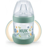 Nuk for Nature Μπιμπερό Εκπαίδευσης με Δείκτη Ελέγχου Θερμοκρασίας Μπεζ 6+m 150ml 215.366green
