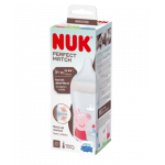 Nuk Peppa Pig Perfect Match Μπιμπερό 3m+ Με Μαλακή Θηλή Σιλικόνης  260ml 216.017