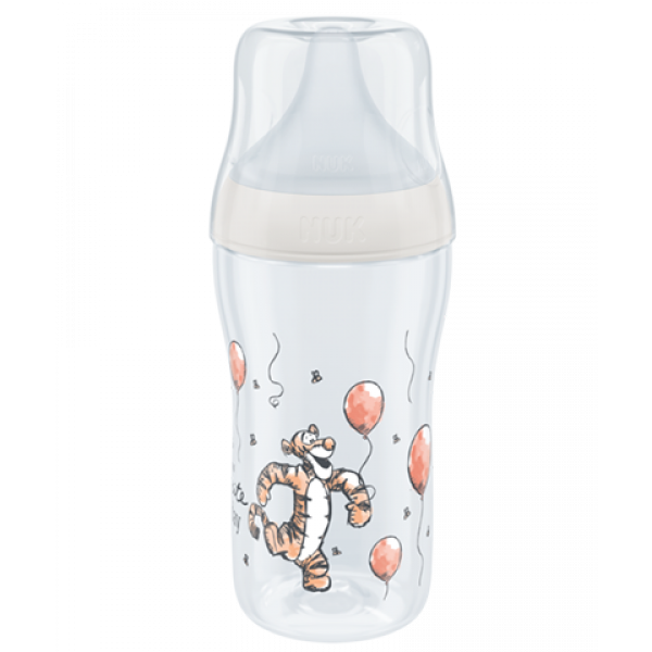 Nuk Disney Winnie Pooh Perfect Match Μπιμπερό 3m+ Με Μαλακή Θηλή Σιλικόνης 260ml Τίγρης 216.309