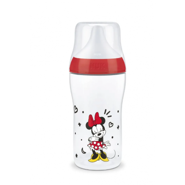 Nuk Μπιμπερό Minnie Mouse Perfect Match 3m+ Με Μαλακή Θηλή Σιλικόνης 260ml 216.338