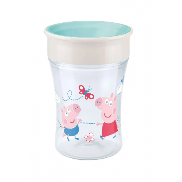 NUK Disney Magic Cup 230ml με Χείλος και Καπάκι 8m+ Peppa Pig  255.009