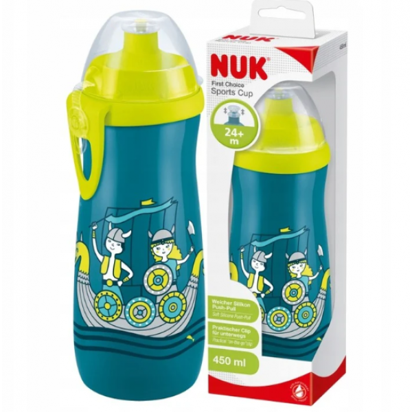Nuk First Choice Sports Cup με Καπάκι Push-Pull Βίκιγκς 450ml 24m+ 255.412mple