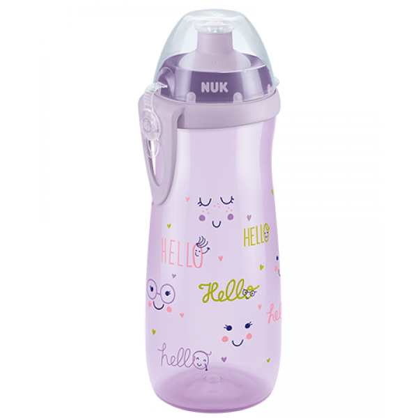 Nuk First Choice Sports Cup με Καπάκι Push-Pull 450Ml 36m+ Μωβ 255.412purple