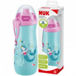Nuk First Choice Sports Cup με Καπάκι Push-Pull Γοργόνα Ροζ 450ml 24m+ 255.412roz Nuk First Choice Sports Cup με Καπάκι Push-Pull Γοργόνα Ροζ 450ml 24m+ 255.412roz