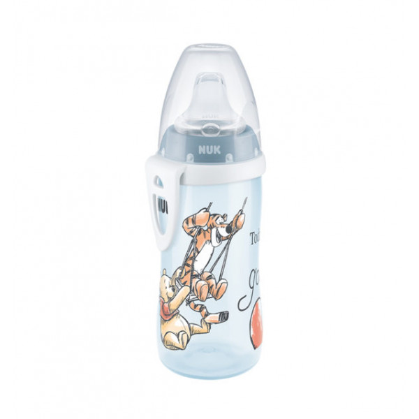 Nuk Disney Winnie The Pooh Active Cup Παγουράκι 300ml Με Ρύγχος Σιλικόνης 12+m Σιελ 255.414tiger