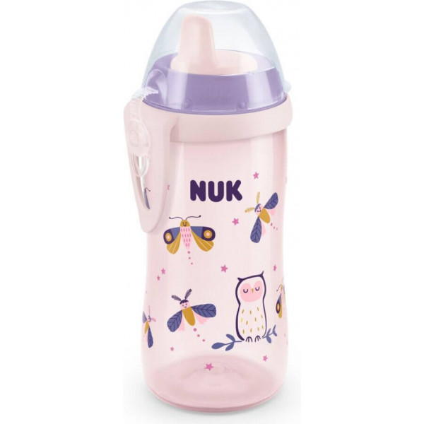 Nuk First Choice Kiddy Cup Night Παγουράκι με Ρύγχος 12+m Pink Owl 300ml 255.541owl