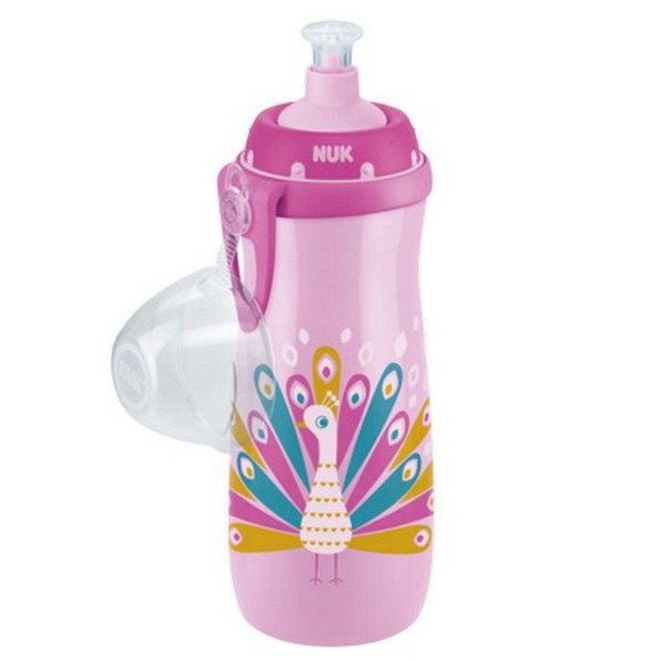 Nuk First Choice Sports Cup με Καπάκι Push-Pull 450Ml 36m+ Changes Colour Μωβ 255.577purple