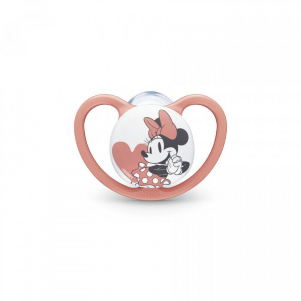 Nuk Πιπίλα Σιλικόνης Disney Baby Space Minnie 0-6m 1τμχ 730.716Terracotta