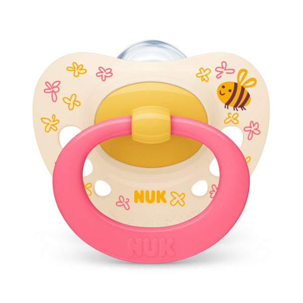 NUK Signature Πιπίλα Σιλικόνης 18-36m Bee 739.703bee