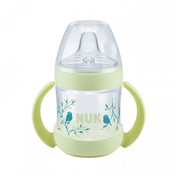 Nuk - Nature Sense Learner Bottle με ένδειξη θερμοκρασίας Πράσινο με ρύγχος σιλικόνης 6-18m 150ml 743.929