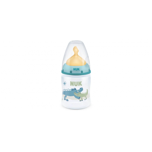 NUK Μπιμπερό First Choice+ PP (0-6m) 150ml Θηλή Latex με Δείκτη Ελέγχου Θερμοκρασίας Μπλε 743.887